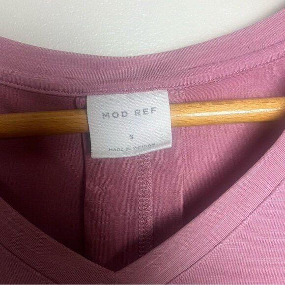 Mod Ref Mauve Hi Low V Neck Medium - Picture 2 of 5